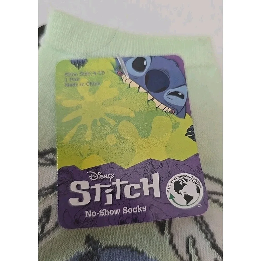 Women's‎ Disney Stitch Socks Fits Shoe Size 4-10 No-Show